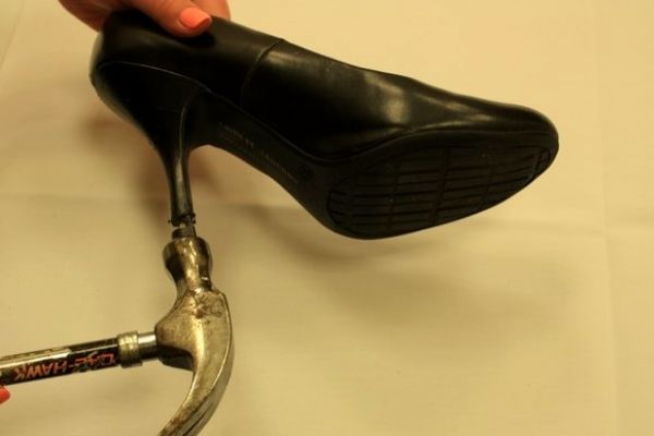 Can a shoe repair cut down heel