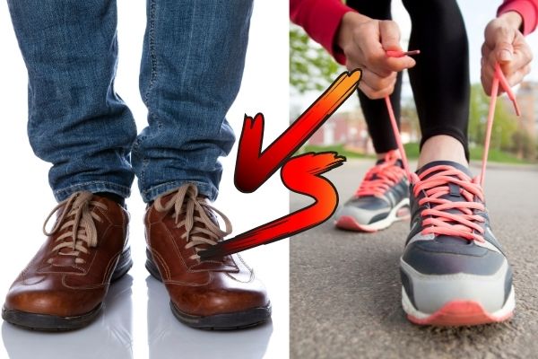 casual shoes Vs. running shoes